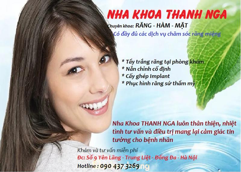 Hình ảnh Nha khoa Thanh Nga: 9 Yên Lãng, Đống Đa, Hà Nội