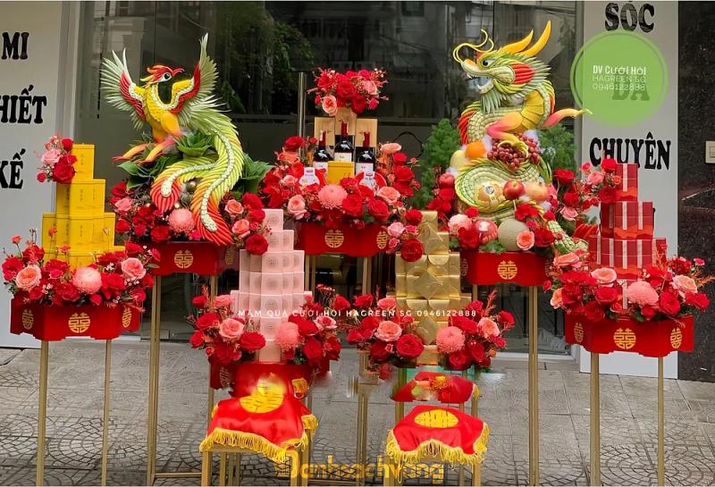 Hình ảnh Mâm Quả Cưới Hỏi Hà Green: 766 16/23/48, H. Hóc Môn