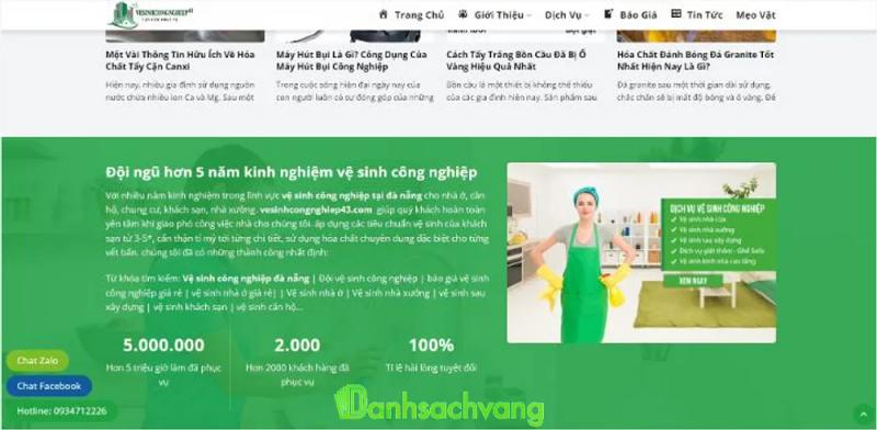 Hình ảnh Vệ Sinh Công Nghiệp 43: 41 Hoàng Văn Thái, Q. Liên Chiểu