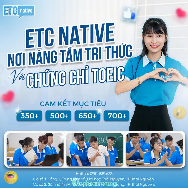 Hình ảnh Học viện Ngoại ngữ Quốc tế ETC Native: Tầng 1 - TTHL Đại học Thái Nguyên, TP. Thái Nguyên