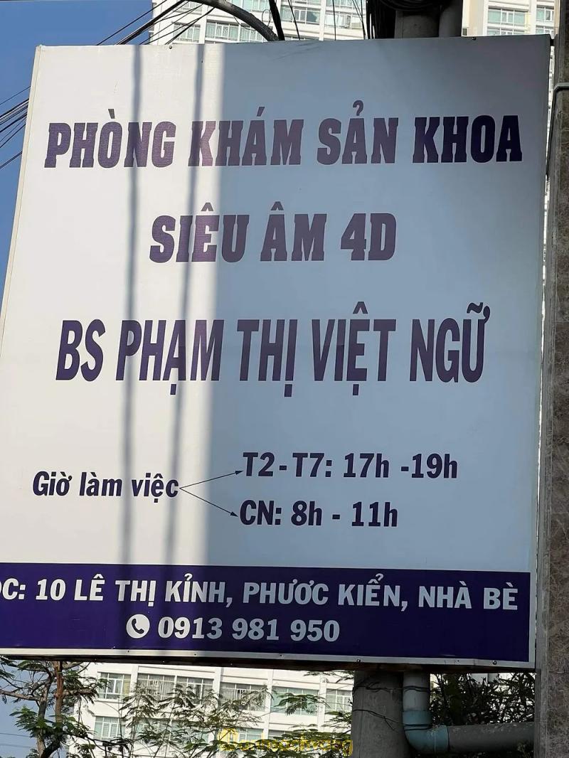 Hình ảnh Phòng Khám Sản Khoa - Bs Phạm Thị Việt Ngữ: 10 Lê Thị Kỉnh, H. Nhà Bè