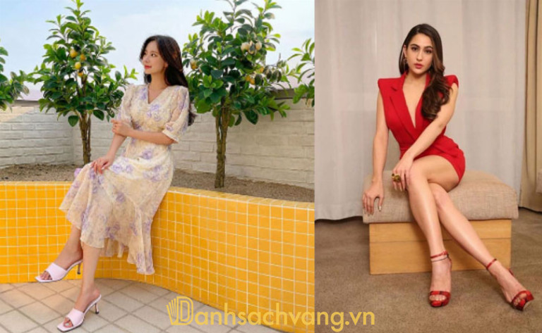 Ngồi vắt chéo chân là lựa chọn cho những cô nàng muốn tạo dáng sang trọng, quý phái
