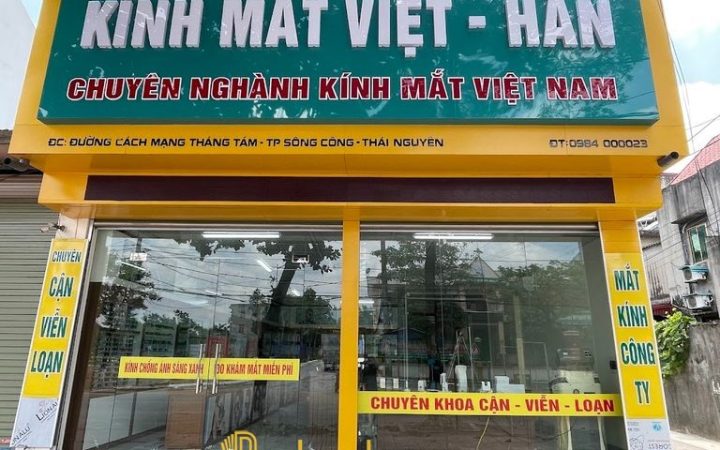 10 Cửa hàng mắt kính ở Thái Nguyên chất lượng, giá tốt