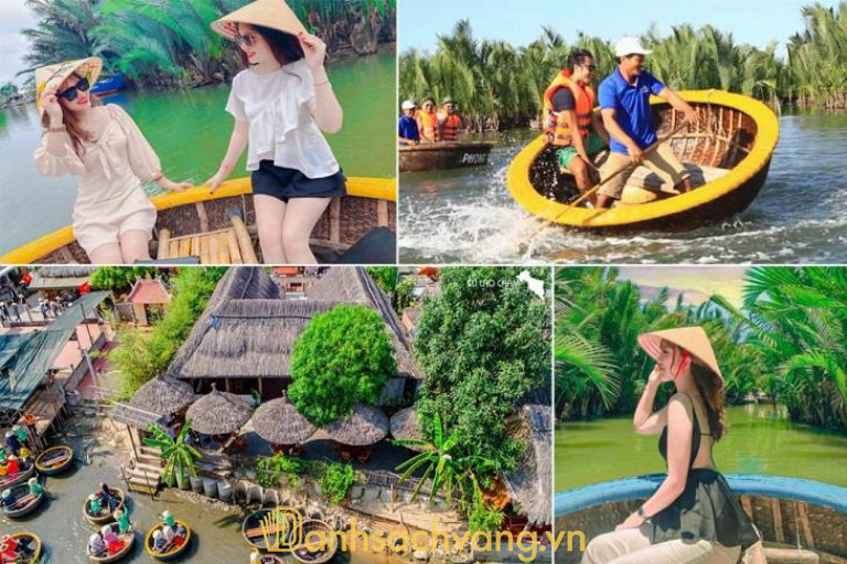 Chụp ảnh tại Rừng dừa Bảy Mẫu ở Hội An