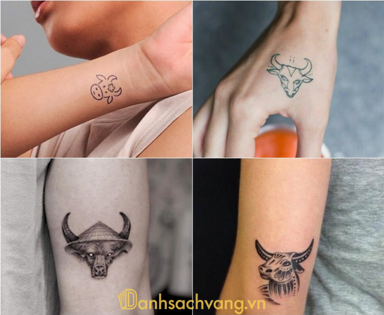 Hình xăm con trâu cho người tuổi Sửu