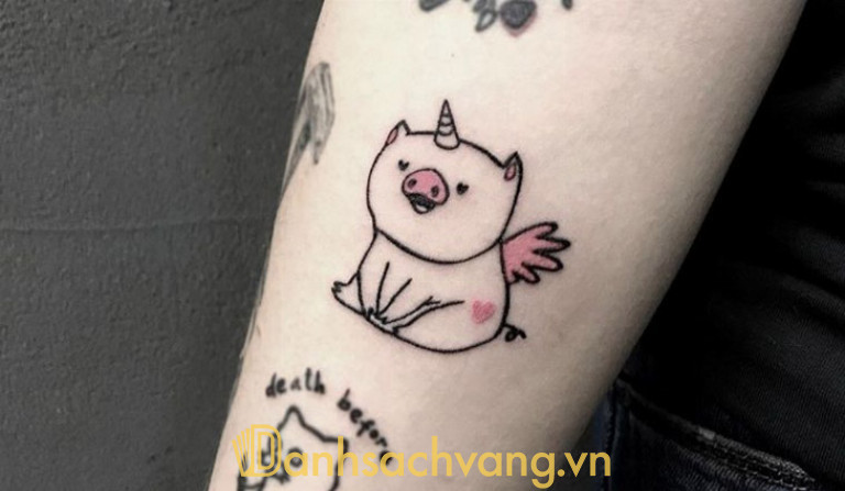 Hình xăm cute có thể xăm ở mọi vị trí trên cơ thể