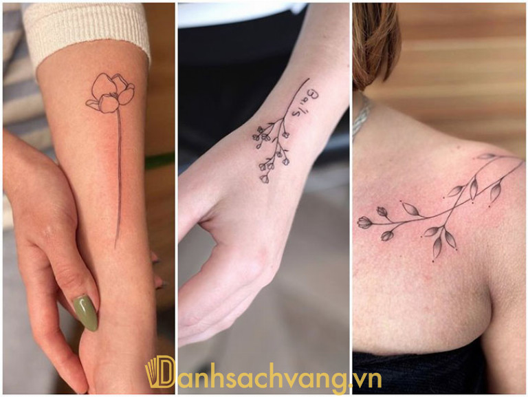 Hình hoa lá cành sẽ rất phù hợp cho các bạn nữ