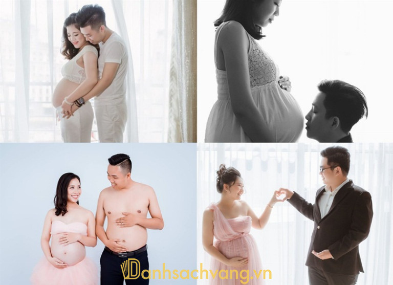 Tạo dáng chụp ảnh bầu cùng bạn đời là gợi ý rất đáng thử