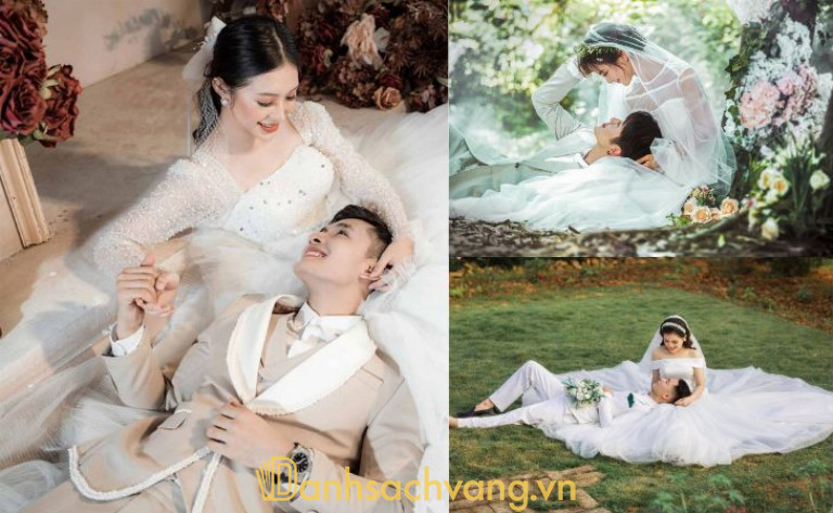 Tạo dáng chụp ảnh cưới dáng nằm