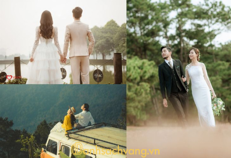Cách tạo dáng cô dâu, chú rể nhìn về một hướng
