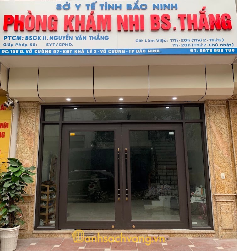Phòng khám chuyên khoa Nhi Bắc Ninh Bs Thắng
