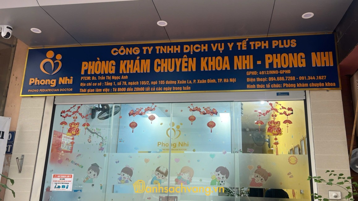 Phòng khám Phong Nhi - phòng khám nhi ở Hà Nội