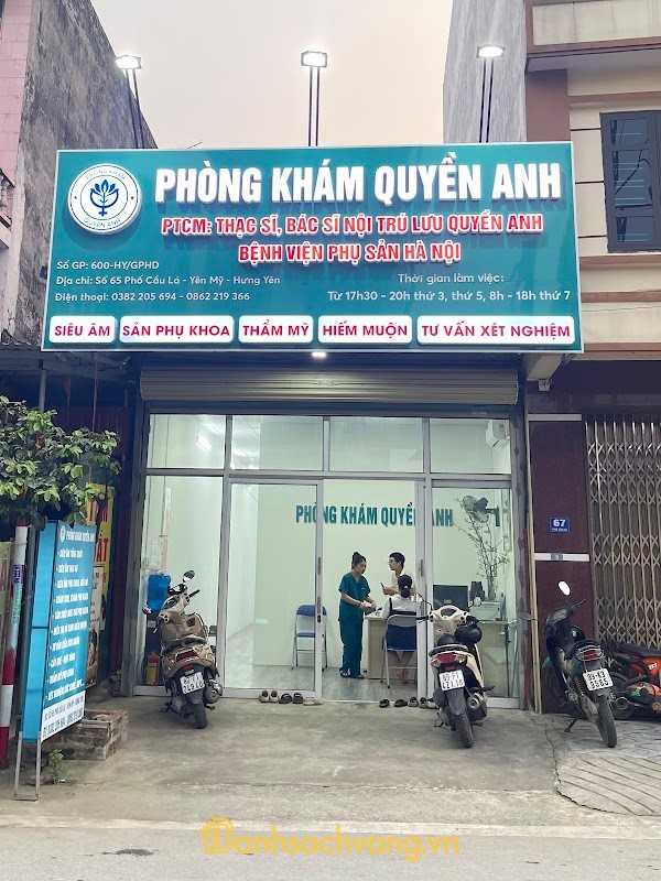 Phòng khám sản phụ khoa Quyền Anh tại Yên Mỹ