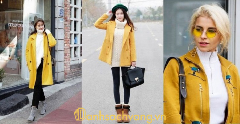 Áo len, nỉ tone vàng mù tạt – Item không thể thiếu ngày thu đông