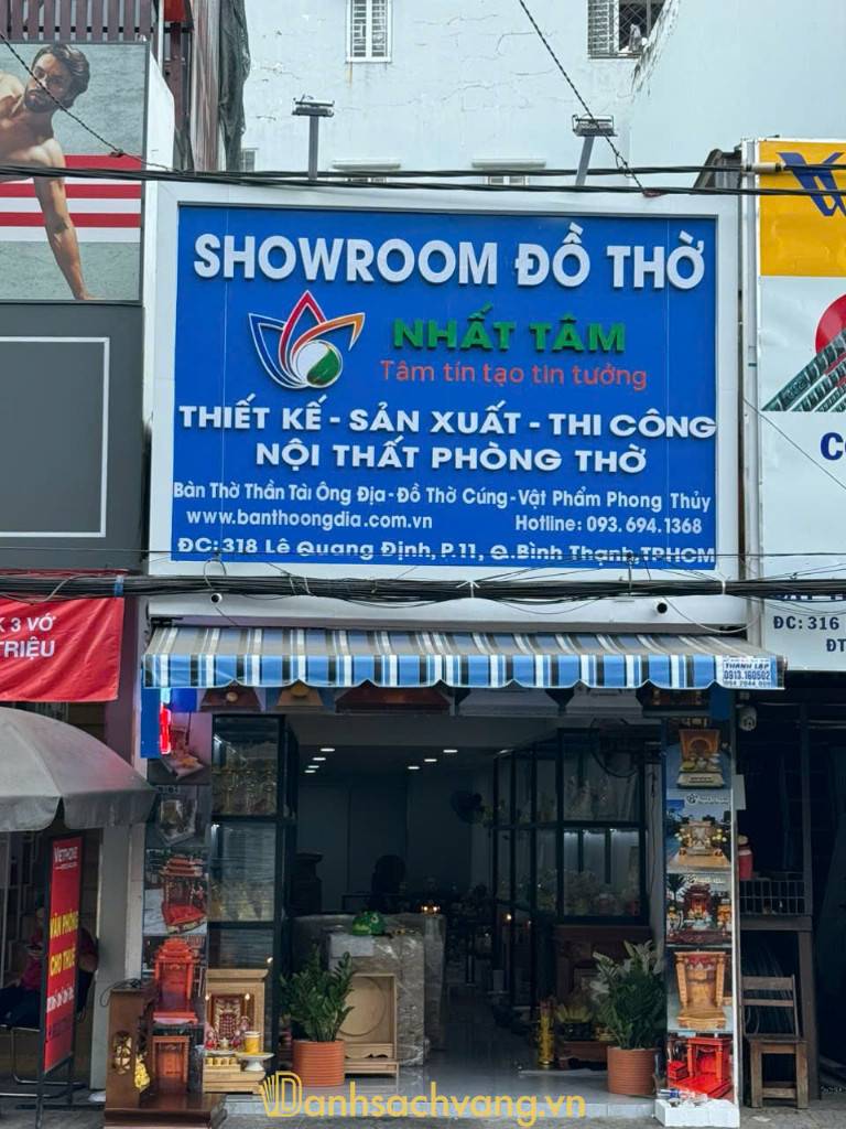 Bàn thờ ông địa thần tài Nhất Tâm