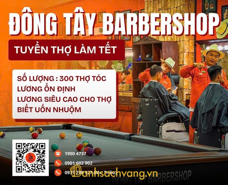 Đông Tây Barbershop - barber shop cắt tóc nam ở Gia Lai