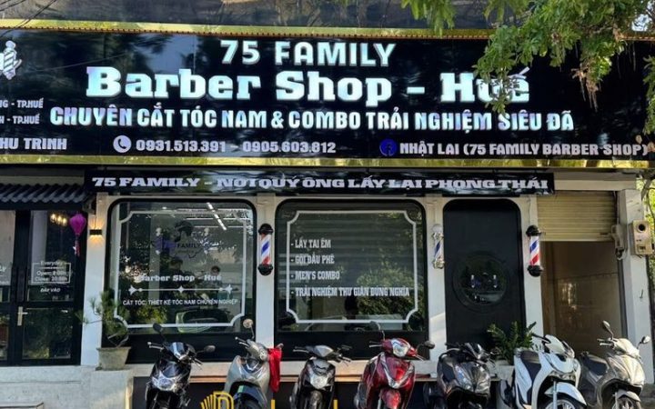 10 Barber Shop cắt tóc nam ở Huế đẹp, đa dạng phong cách