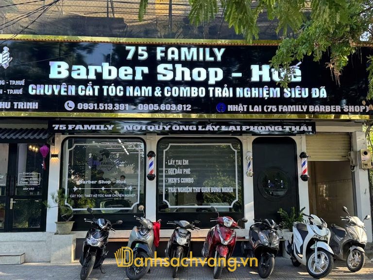 75 Barber Shop cắt tóc nam ở Huế 