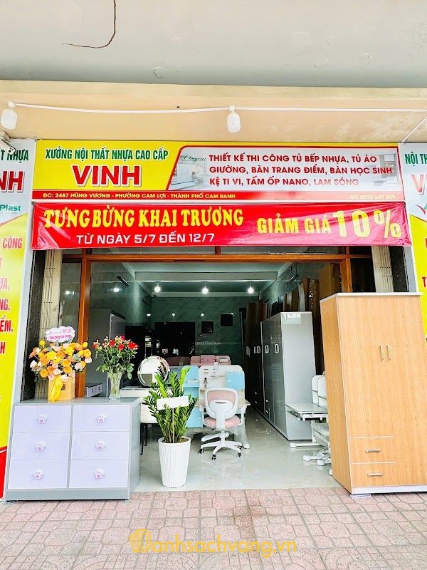 Xưởng Nội Thất Vinh - Tủ bếp nhựa và thi công nội thất tại Cam Linh Khánh Hòa