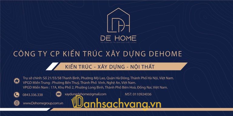 Kiến Trúc Dehome - công ty xây nhà trọn gói ở Hà Nội