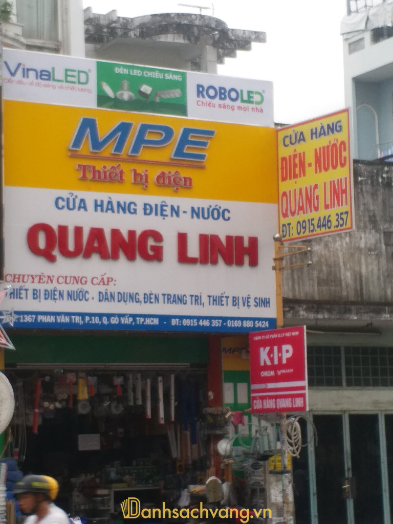 Cửa Hàng Điện Nước Quang Linh trên đường Phan Văn Trị Gò Vấp