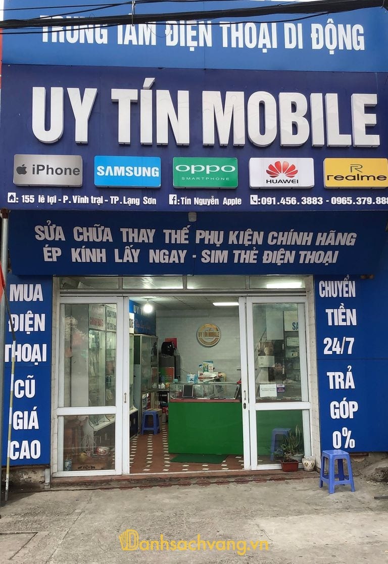 Uy Tín Mobile - cửa hàng điện thoại ở Lạng Sơn đường Lê Lợi