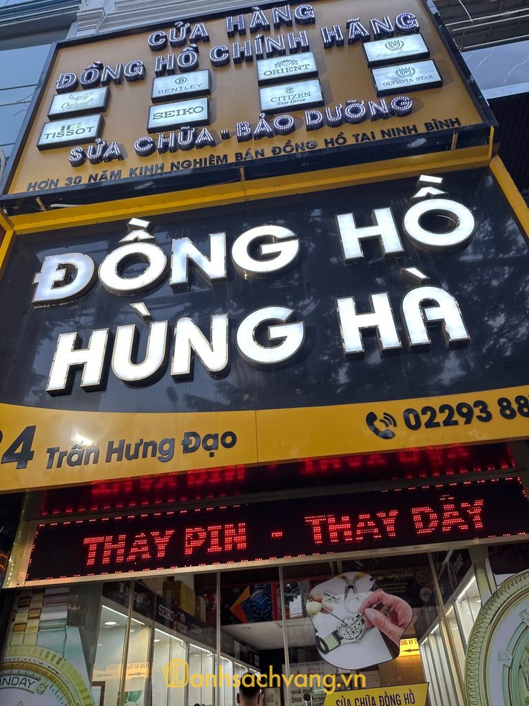 Đồng hồ Hùng Hà - cửa hàng đồng hồ ở Ninh Bình