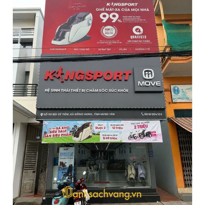 Showroom ghế massage Kingsport Đông Hưng