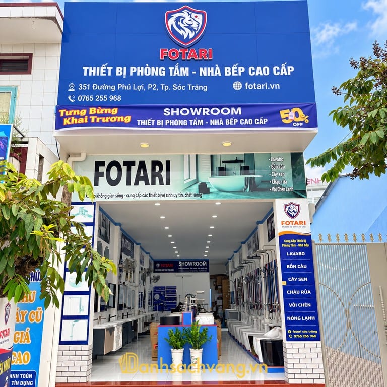 Thiết Bị Phòng Tắm Fotari Sóc Trăng - Thiết bị vệ sinh tại Cần Thơ
