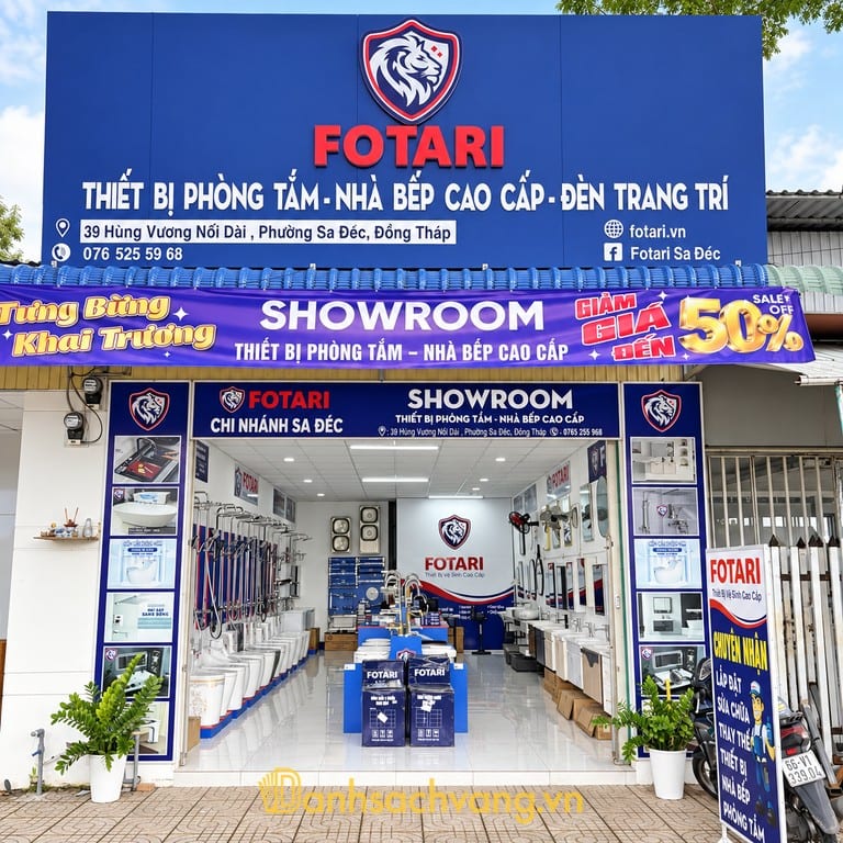 Fotari Sa Đéc - cửa hàng thiết bị vệ sinh ở Đồng Tháp