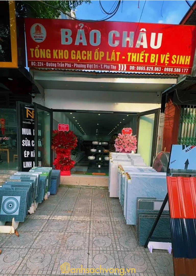 cửa hàng Thiết bị vệ sinh Bảo Châu ở Phú Thọ