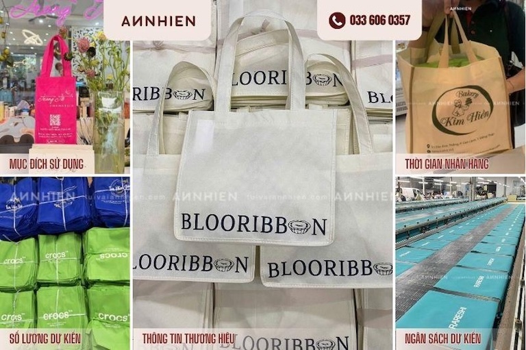 Những thông tin cơ bản cần chuẩn bị khi đặt may túi vải không dệt