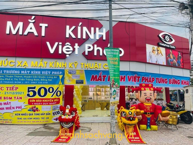 Mắt Kính Việt Pháp - địa chỉ cắt kính cận và kính đổi màu tại Trảng Bom Đồng Nai