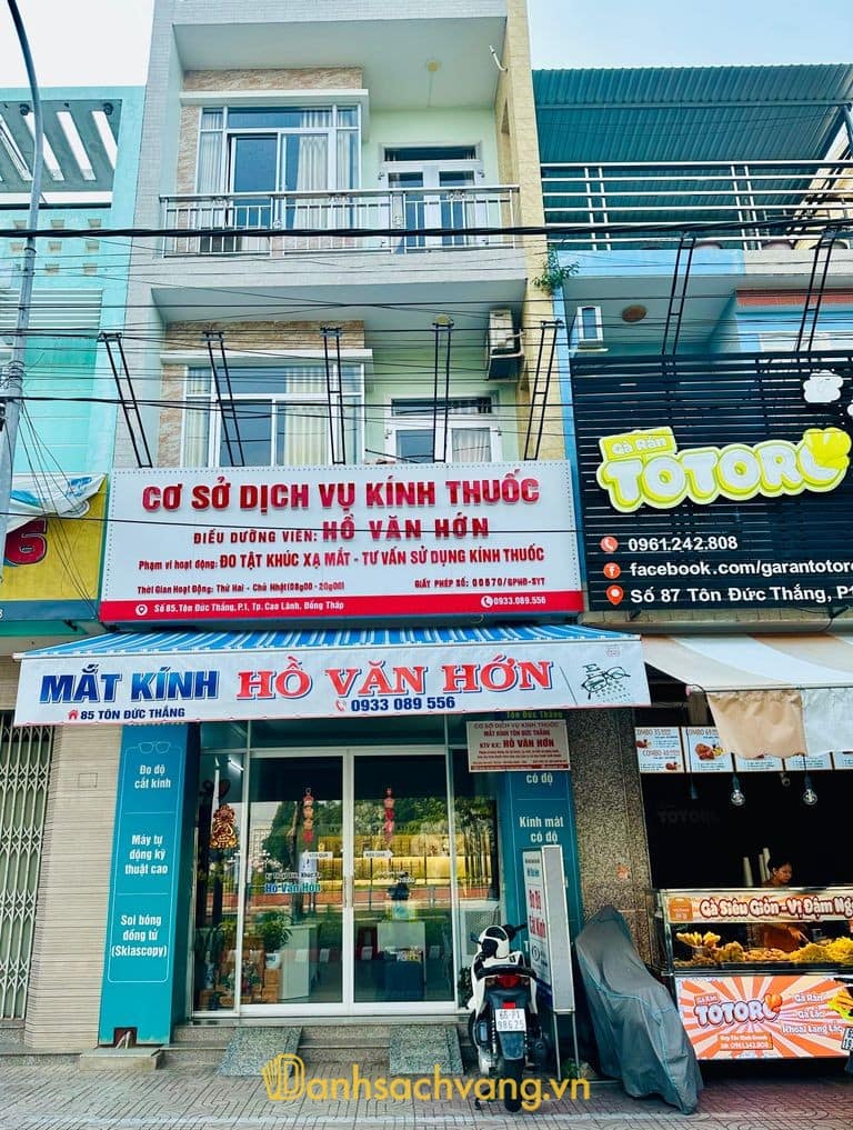 Mắt Kính Hồ Văn Hớn - tiệm đo độ và cắt kính thuốc tại Cao Lãnh Đồng Tháp