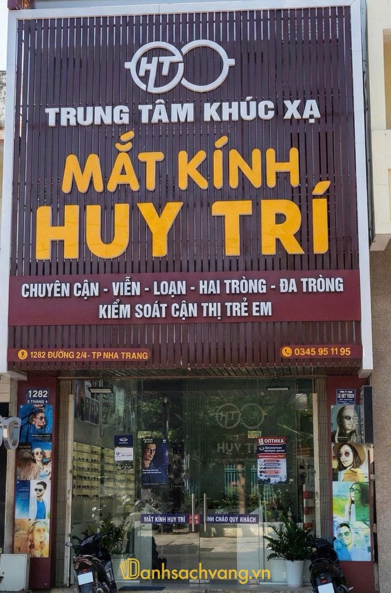 Mắt Kính Huy Trí Nha Trang - cửa hàng cắt kính cận và tư vấn tròng kính tại đường 2/4
