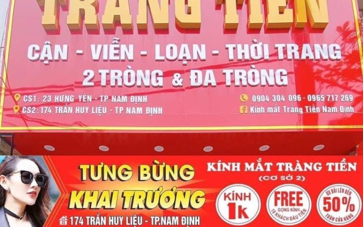 10 Địa chỉ cắt kính cận ở Ninh Bình đẹp, giá rẻ, tư vấn nhiệt tình