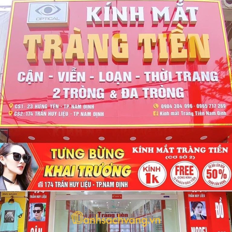 Kính Mắt Tràng Tiền Nam Định - địa chỉ cắt kính cận ở Ninh Bình