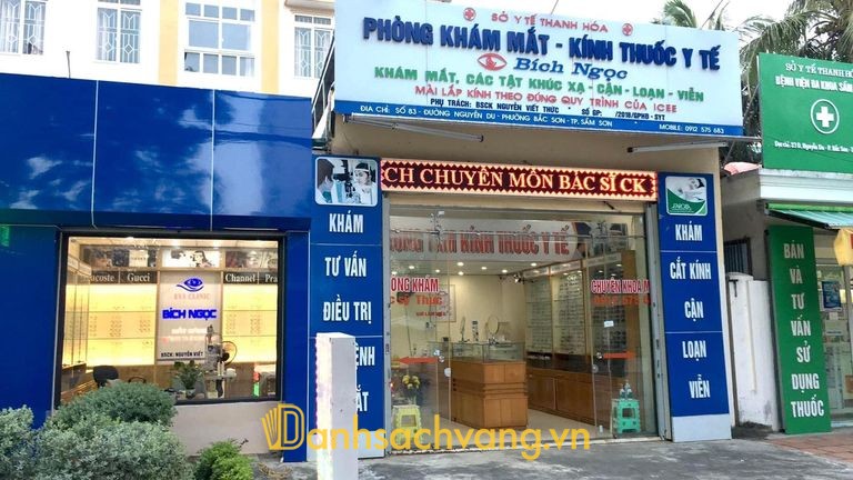 Phòng Khám Mắt Kính Thuốc Y Tế Bích Ngọc tại Nguyễn Du Sầm Sơn