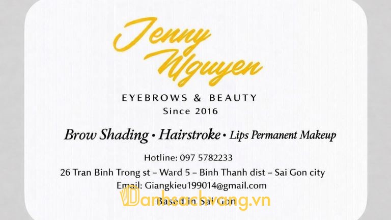 Jenny Nguyen - phun xăm thẩm mỹ tại Bình Thạnh TPHCM