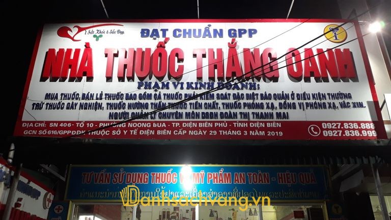 Nhà Thuốc Thắng Oanh - hiệu thuốc tây ở Điện Biên