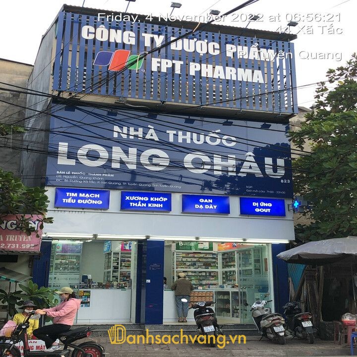 Nhà Thuốc FPT Long Châu tại 86 Phố Xã Tắc Tuyên Quang