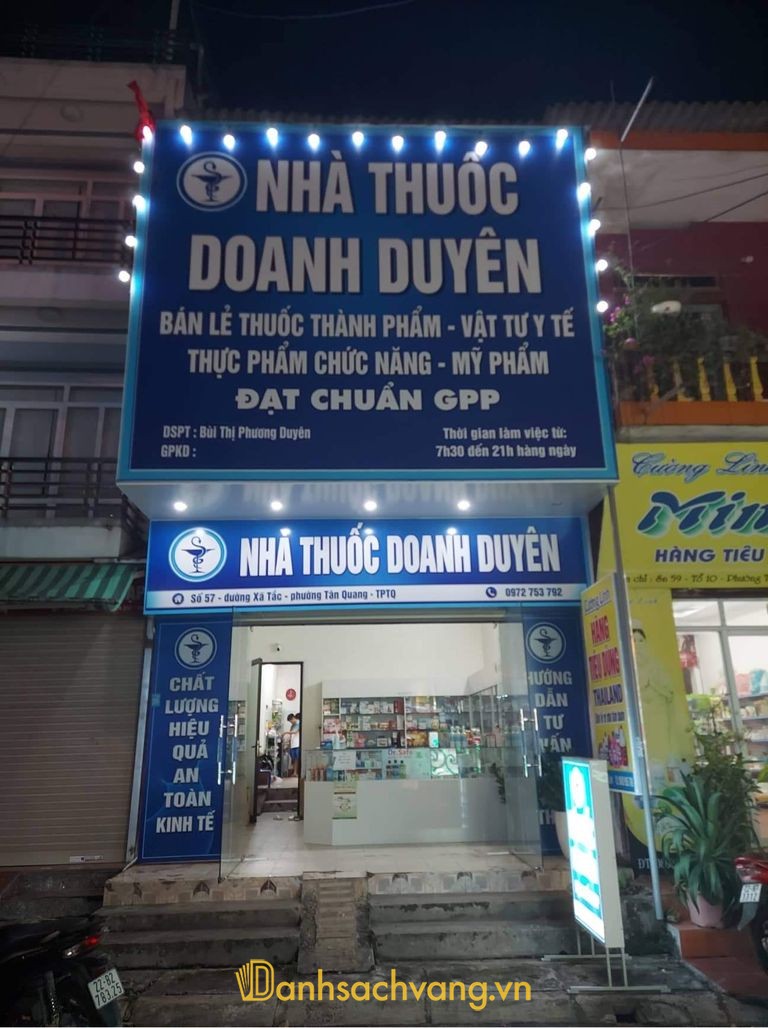 Nhà thuốc Doanh Duyên tại 382 Phạm Văn Đồng Tuyên Quang