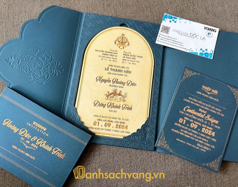 Thiệp Cưới Độc Lạ 1986 - in thiệp cưới ở Cần Thơ