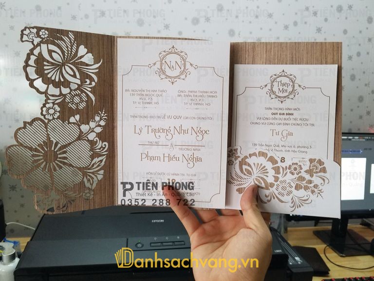Xưởng In Tiên Phong - dịch vụ in thiệp cưới tại Cần Thơ