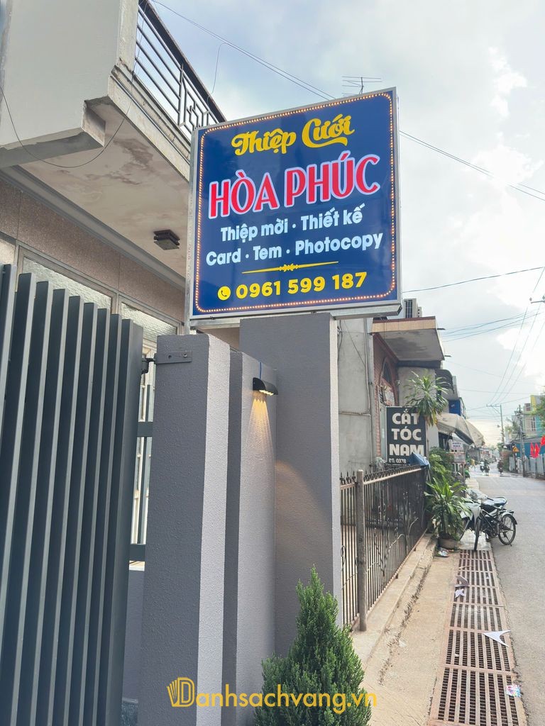Thiệp Cưới Hòa Phúc tại Gia Kiệm Đồng Nai