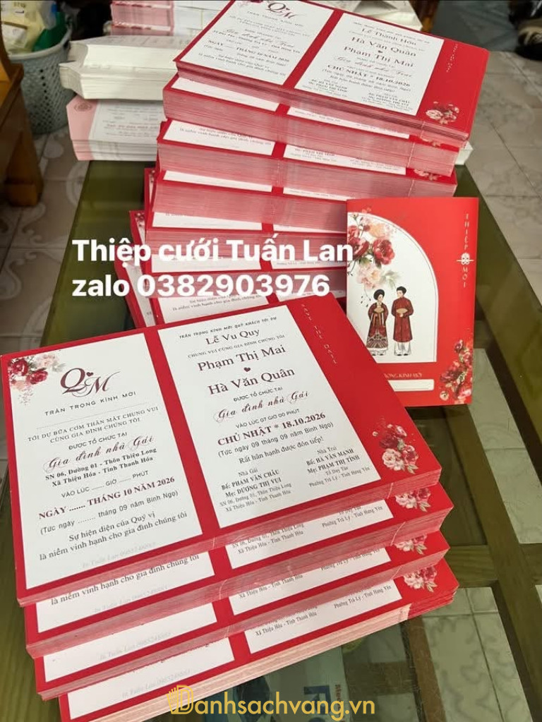 In Thiệp Cưới Tuấn Lan – 185 Lê Lợi, Phường Trần Hưng Đạo