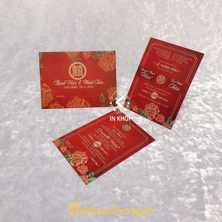 Thiệp Cưới IN KHÔI Đà Lạt - In thiệp cưới ở Lâm Đồng