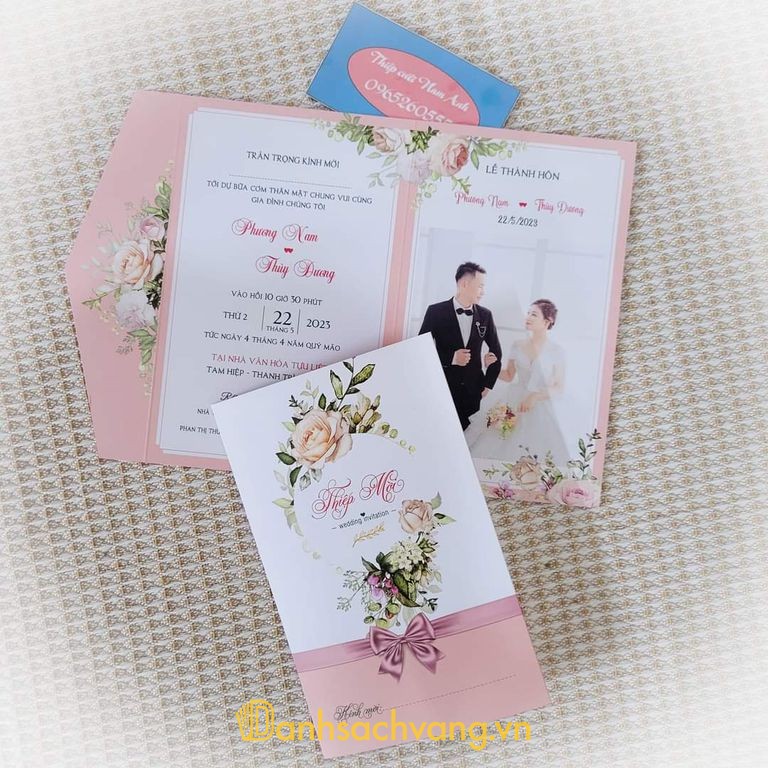 Thiệp cưới Nam Anh tại Yên Mạc Ninh Bình