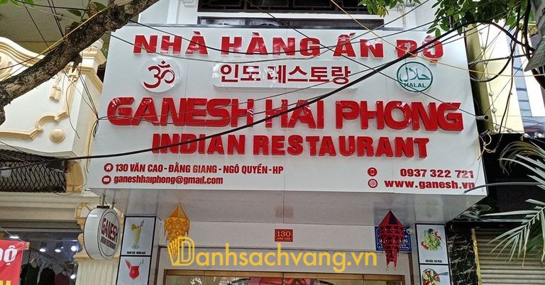 Ganesh Hải Phòng nhà hàng ẩm thực Ấn Độ tại Văn Cao