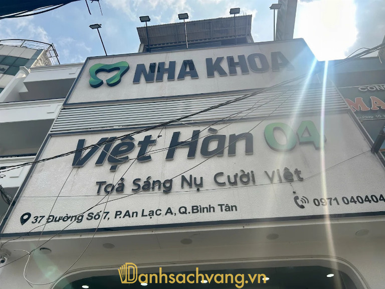 Bài viết đánh giá về Nha khoa việt hàn 04 37 đường số 7 an lạc hồ chí minh